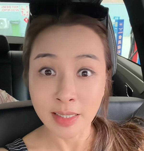 麦家琪在网上晒出香港物价引发网友的热议麦家琪开车在加油站直呼：“现在油费好贵，