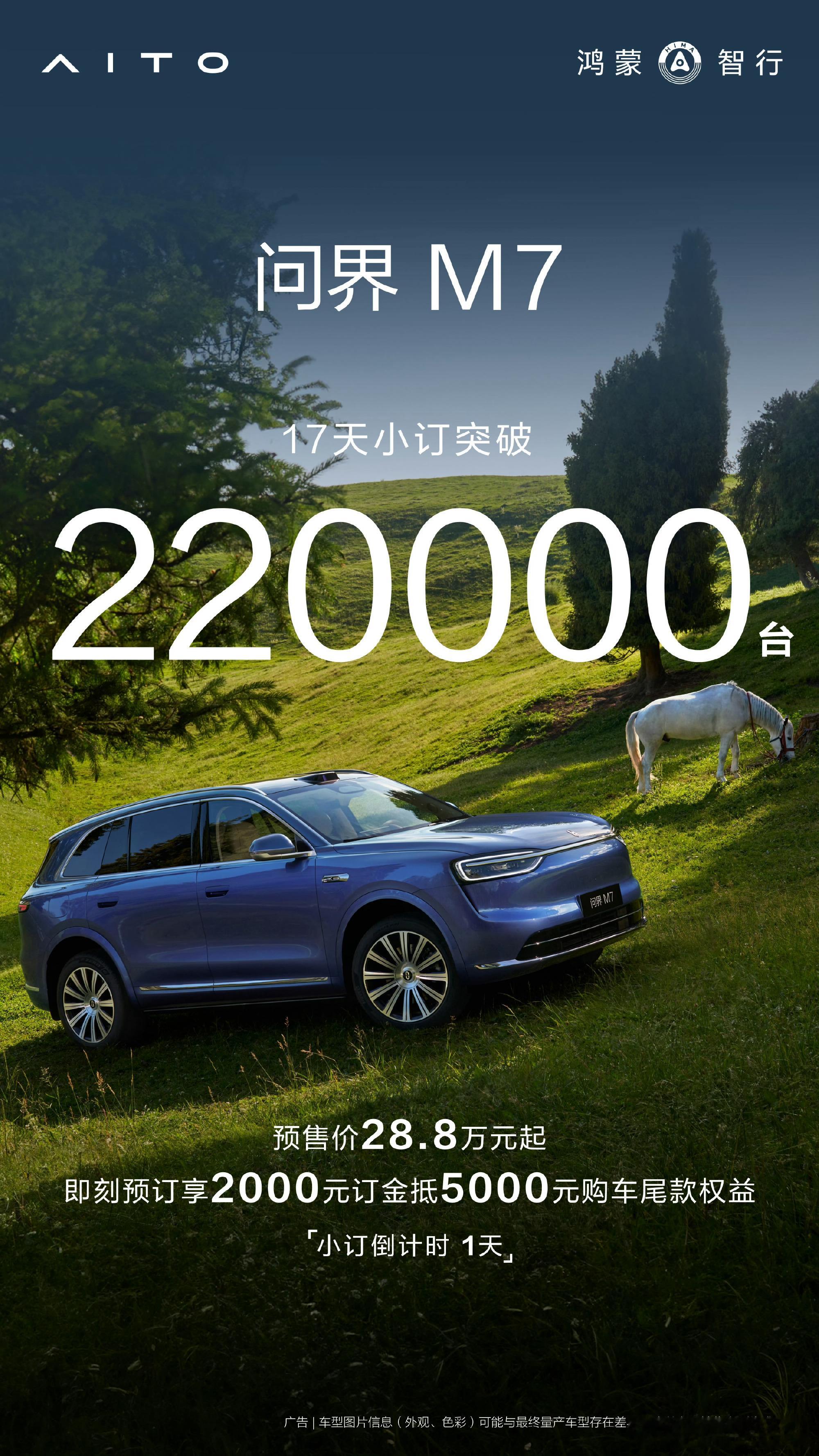 17天小订22万，不知道的以为卖手机呢[捂脸哭]这销量了太吓人了，虽然小订不完全代