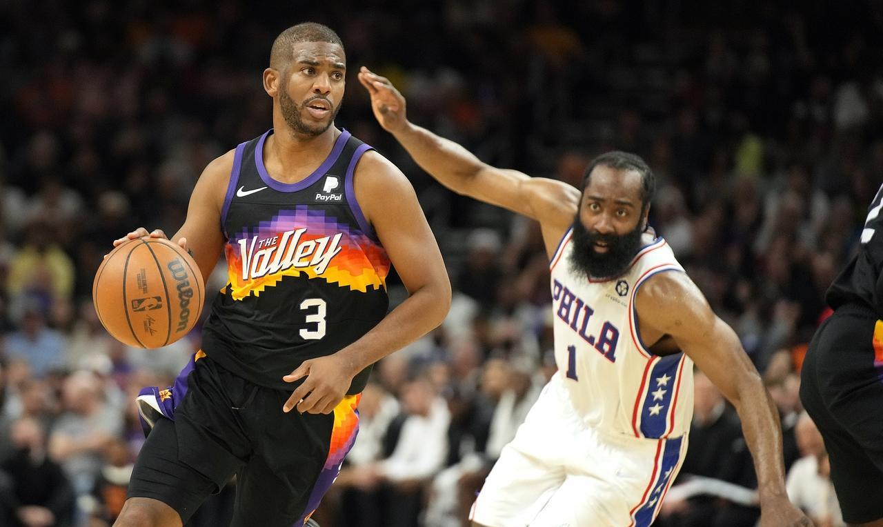 哈登、保罗生涯荣誉对比：哈登：1次MVP、11次全明星、3次得分王、2次助攻王