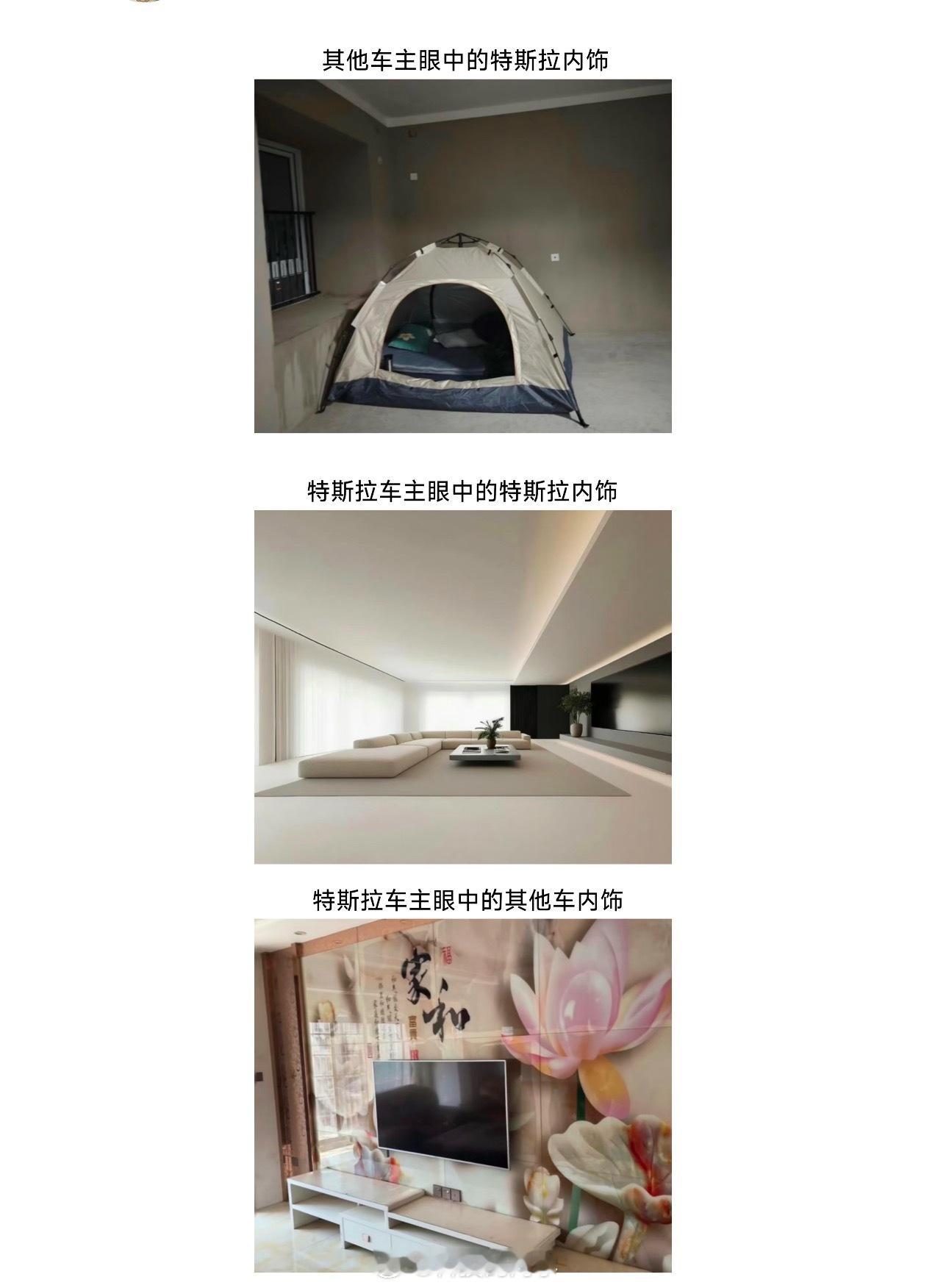 不同车主眼中的特斯拉内饰