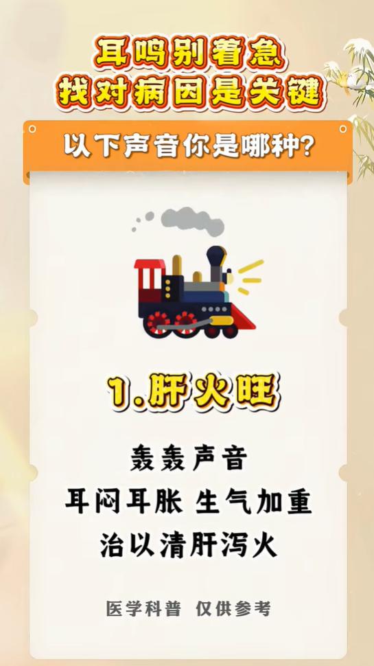 轰轰蝉鸣嗡嗡呼呼，四种耳鸣分清脏腑问题