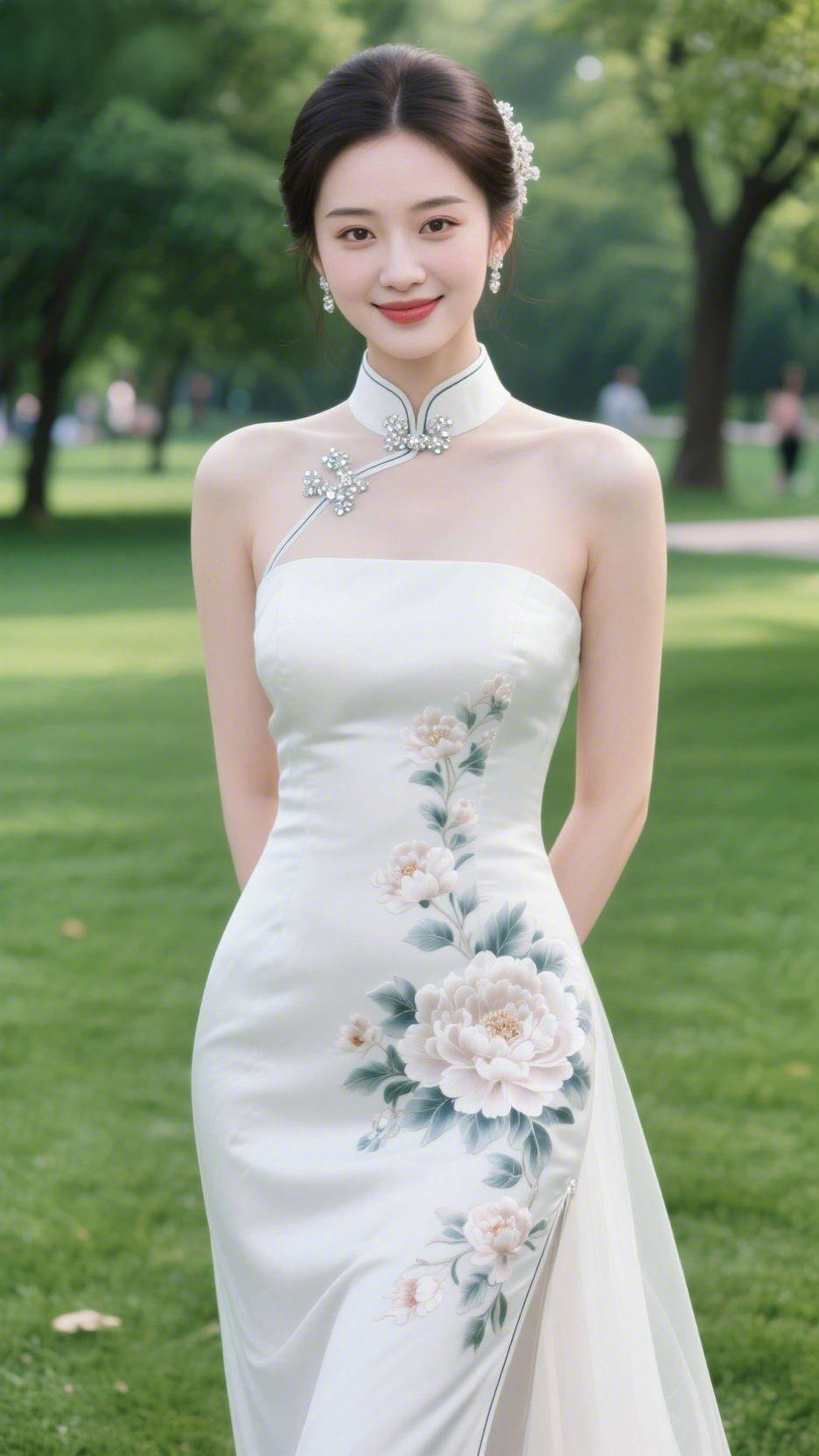 晴郊翠苑闲景晴光轻铺翠茵平，远树含烟入望清。密叶摇风筛碎影，柔枝承露沐新晴。