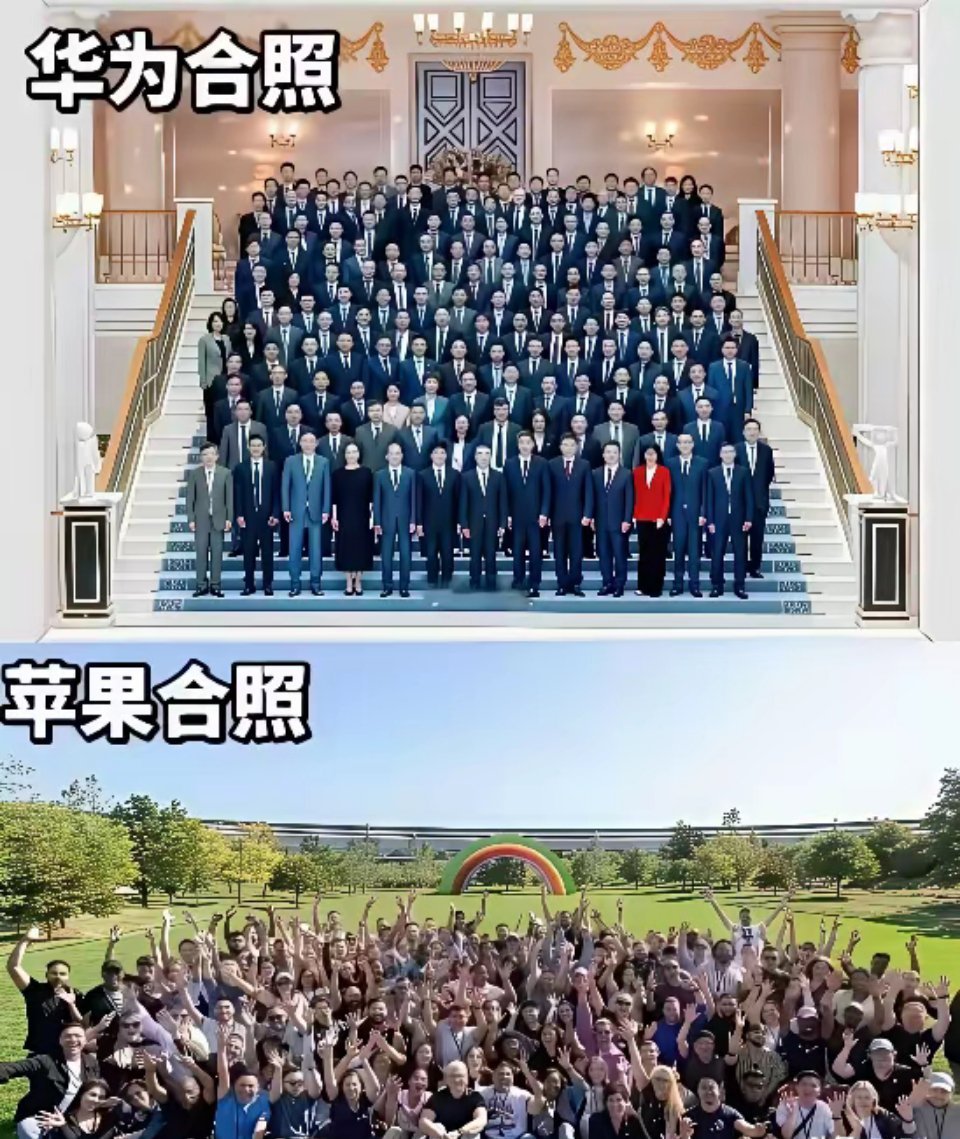 以前总觉得科技公司都大同小异，现在看到这两张图，才突然发觉自己真是太天真了。