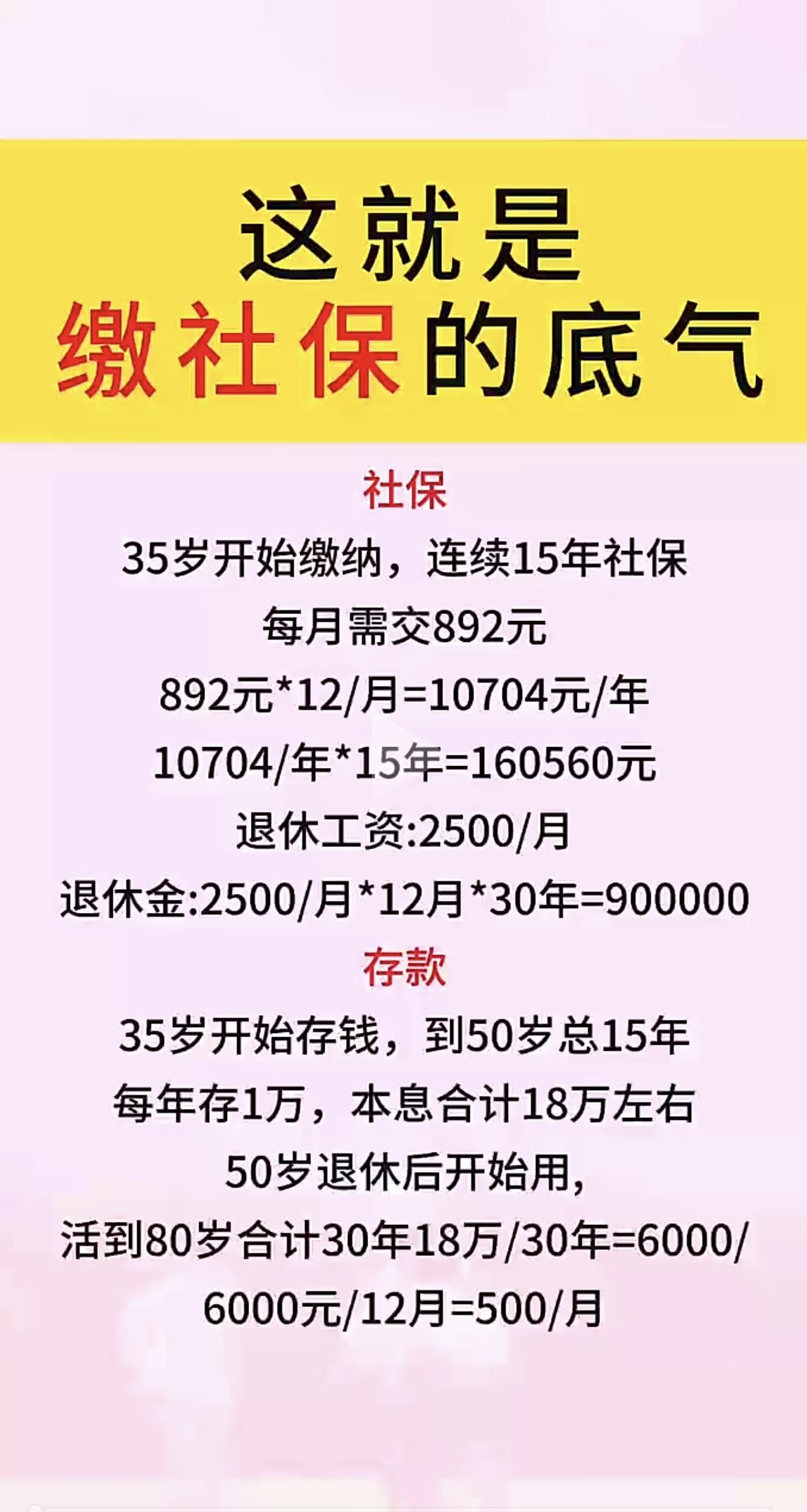 关于社保缴纳，看完这个计算数据，你还不愿意缴纳吗？