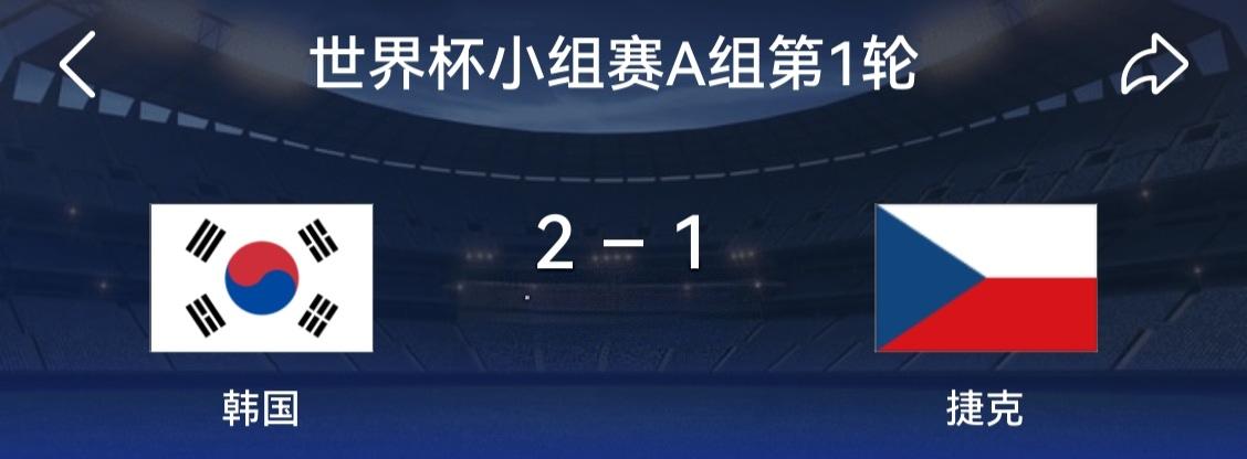 【世界杯韩国vs捷克战报】亚洲队首登场，孙兴慜快刀不快被换下，捷克铁卫被捅破：