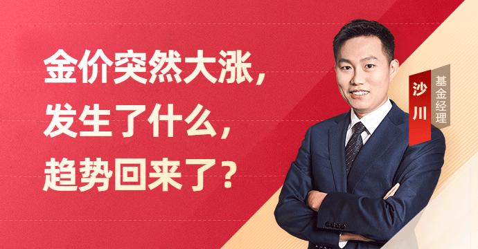 金价突然大涨, 发生了什么, 趋势回来了?