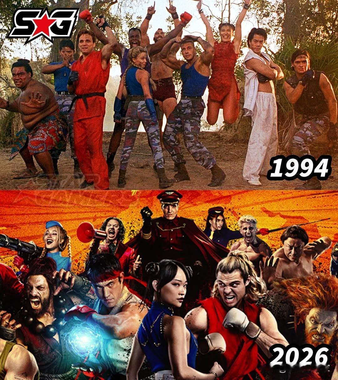 街霸真人版对比94版vs26版动漫二次元原画分享家插画卡通动画插