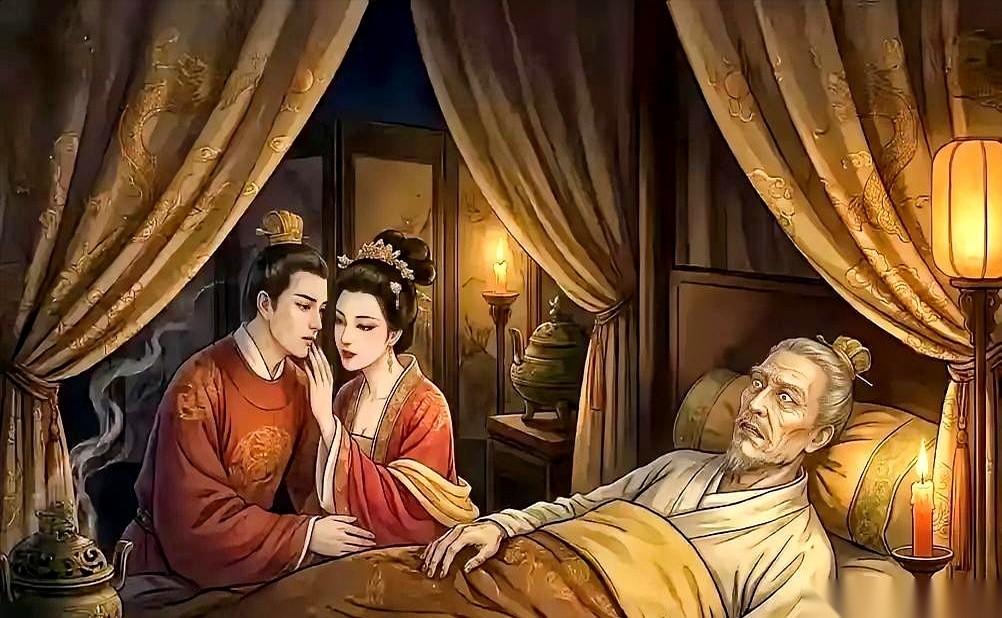 聊聊武则天和李治那段惊世骇俗的“病榻偷情”。649年，唐太宗李世民躺在龙榻上，