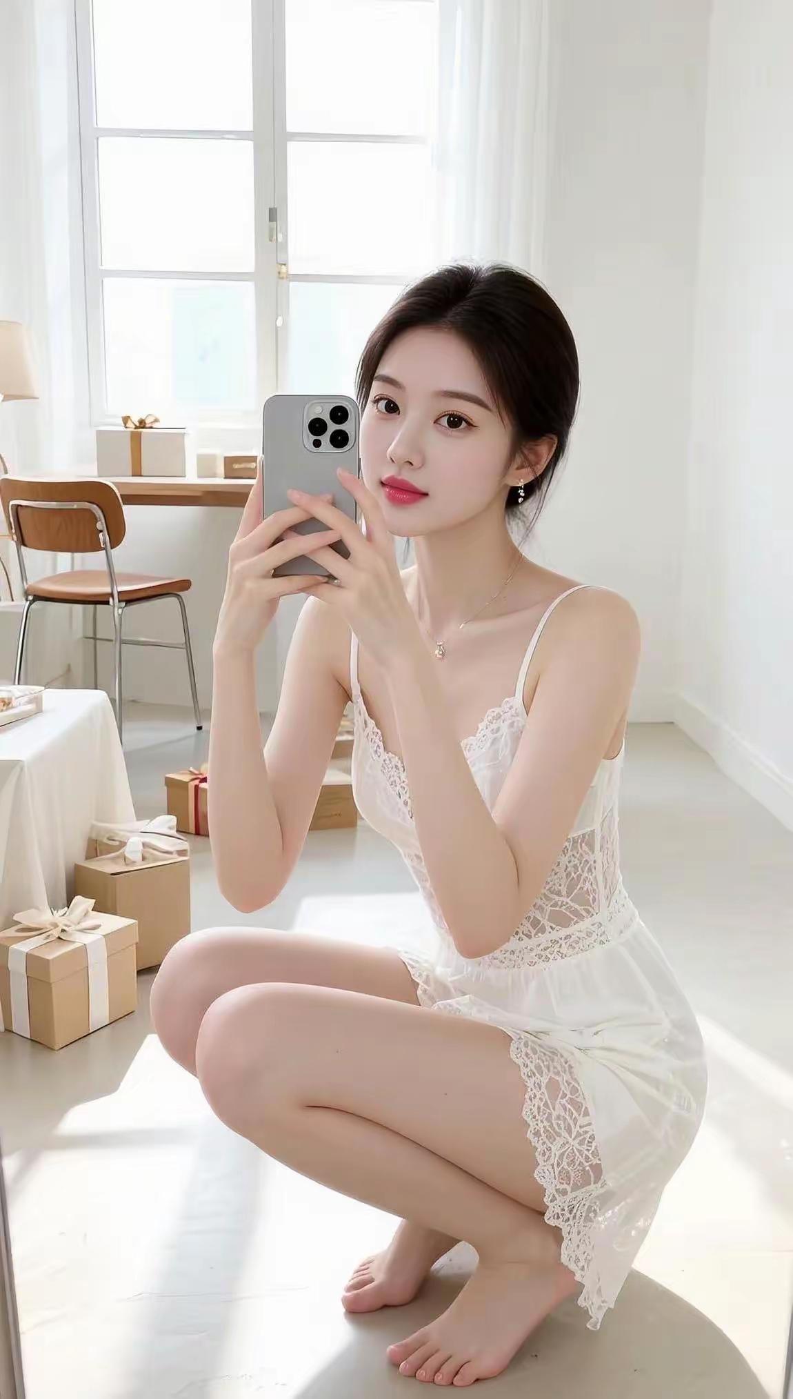 少女心满满的一天，自拍打卡✨