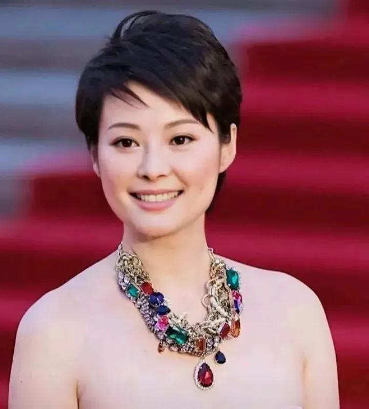 袁立，在婚姻关系上好像不追求大富大贵，她的第一任丈夫是演员，结婚不久就离了，她的
