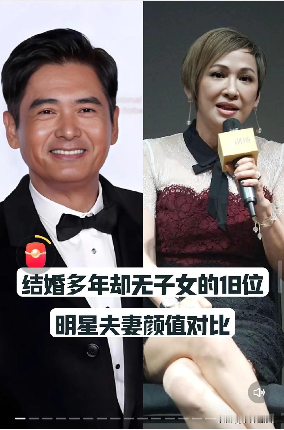 结婚多年却没有子女的明星夫妻颜值对比，你们觉得可惜吗？明星夫妻丁克你支持丁克