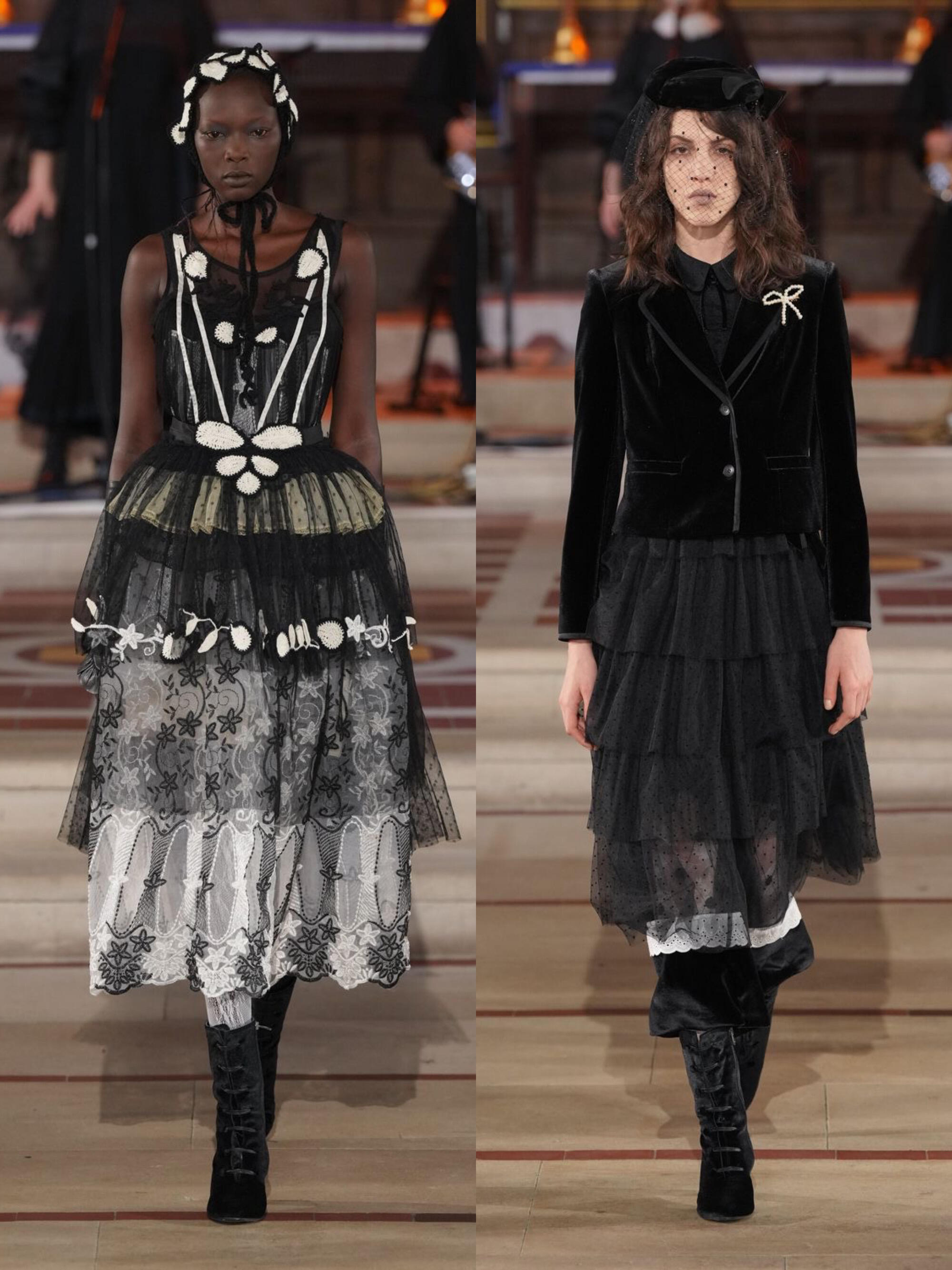 时装周伦敦时装周大秀直击Boraaksu2026秋冬秀场，立体罂粟花裙与层