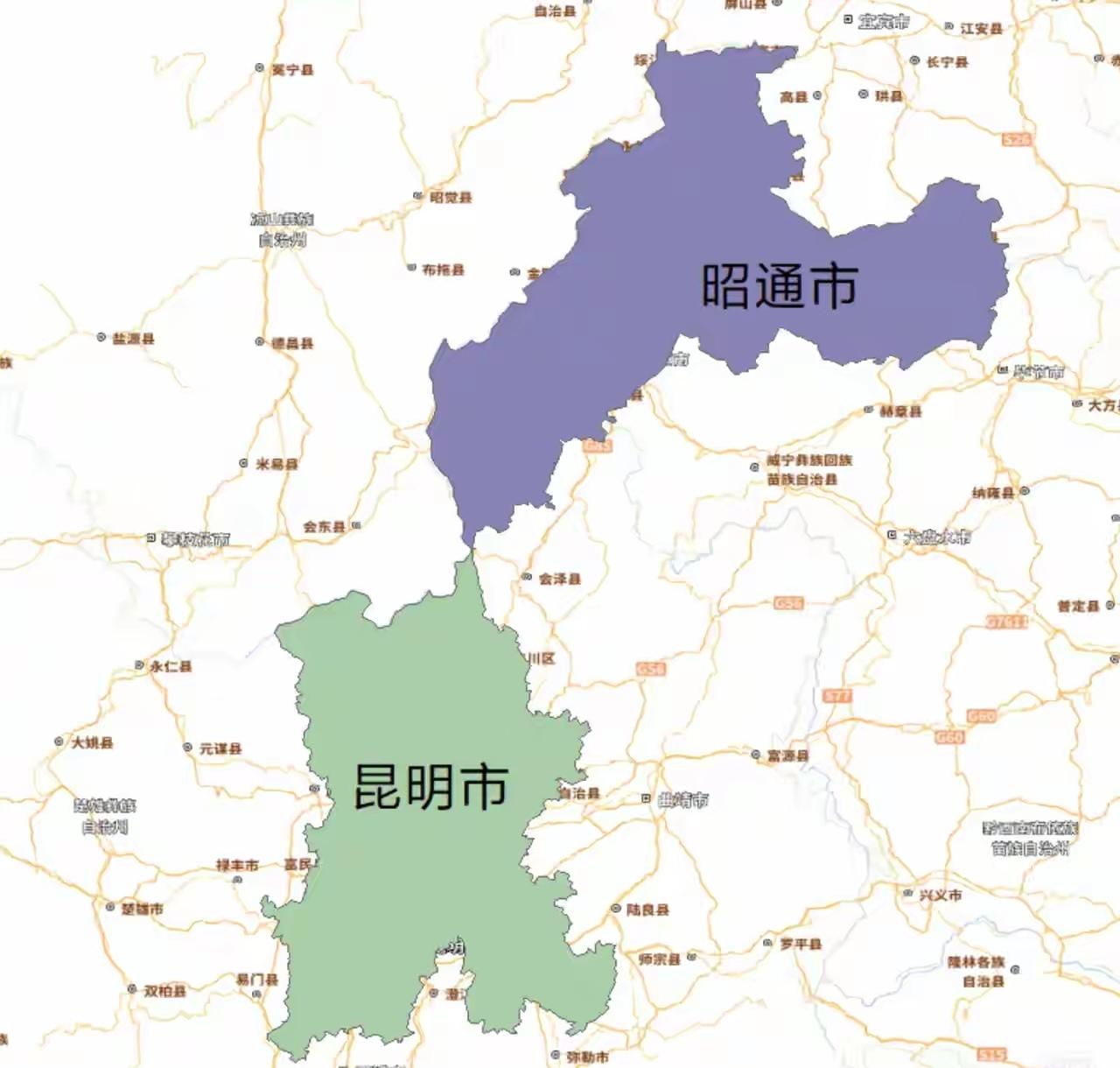 云南不是昆明把昭通拉住，昭通会不会跟四川跑了哦[捂脸哭]昆明和四川会理会东县都是拥