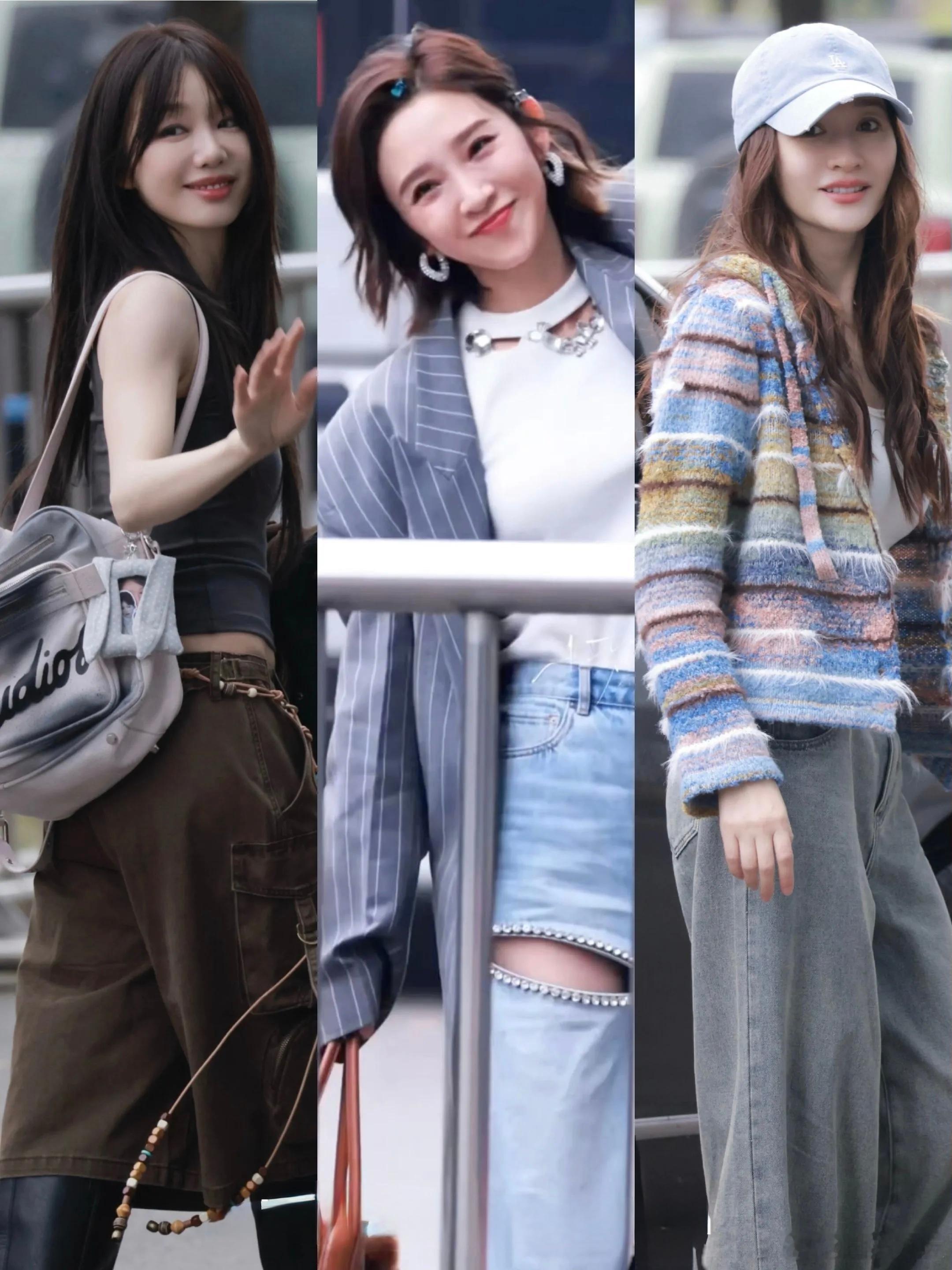 浪姐穿牛仔外套各有各的美无论什么年龄，牛仔外套都能驾驭，喜欢浪姐们的穿搭，我们也