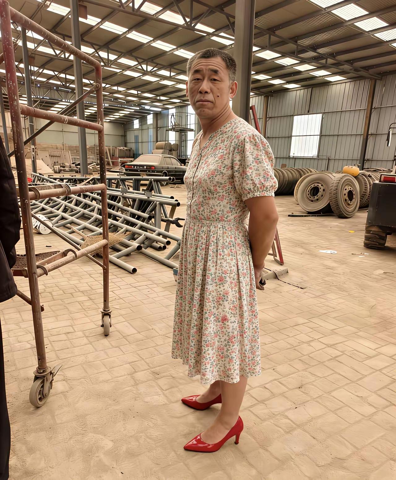 辣眼睛！谭家出人才了。网上看见这张照片，我懵圈了。这人到底是男还是女呀？这难