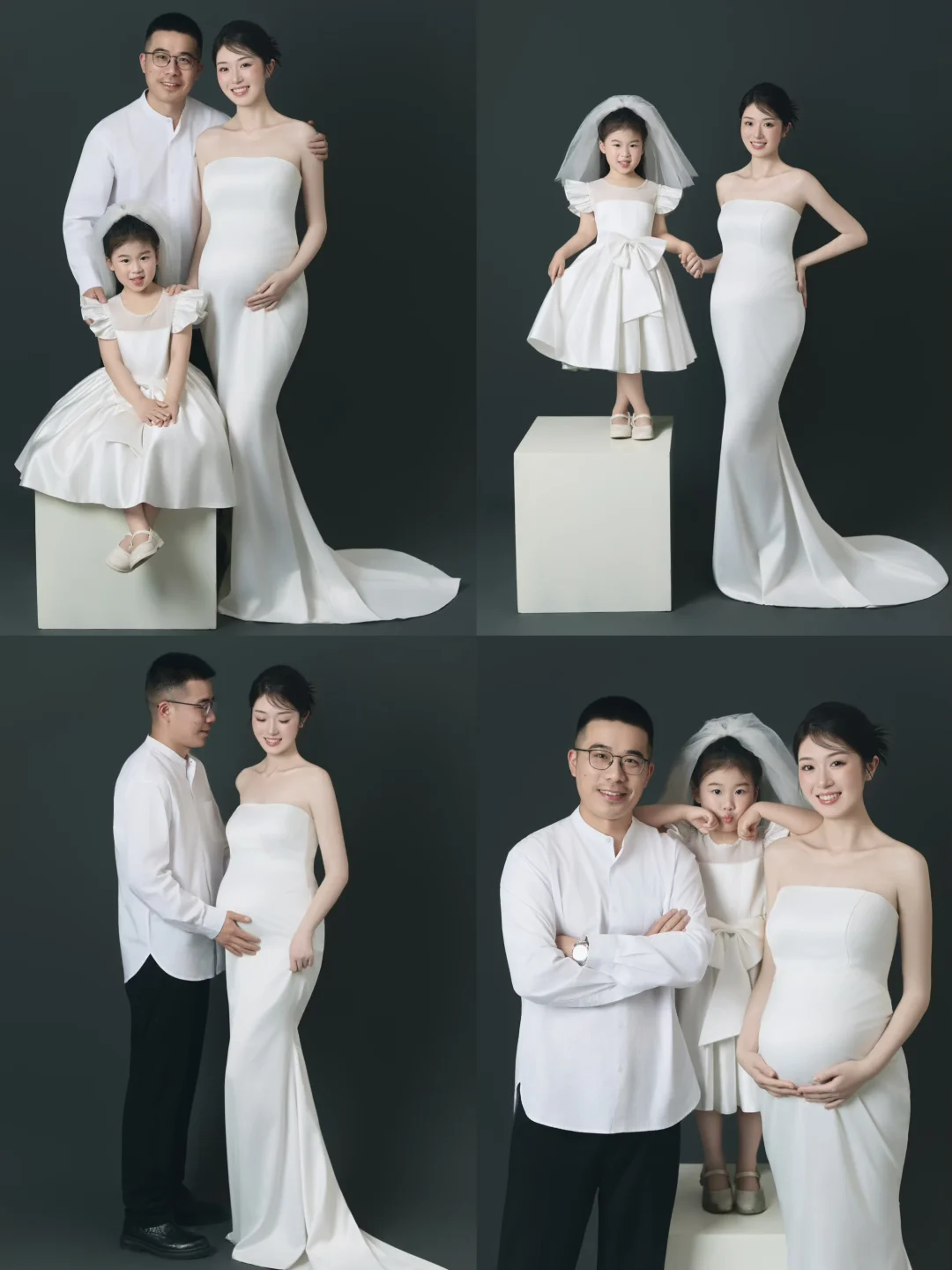 二胎孕照｜带上老公女儿一起拍