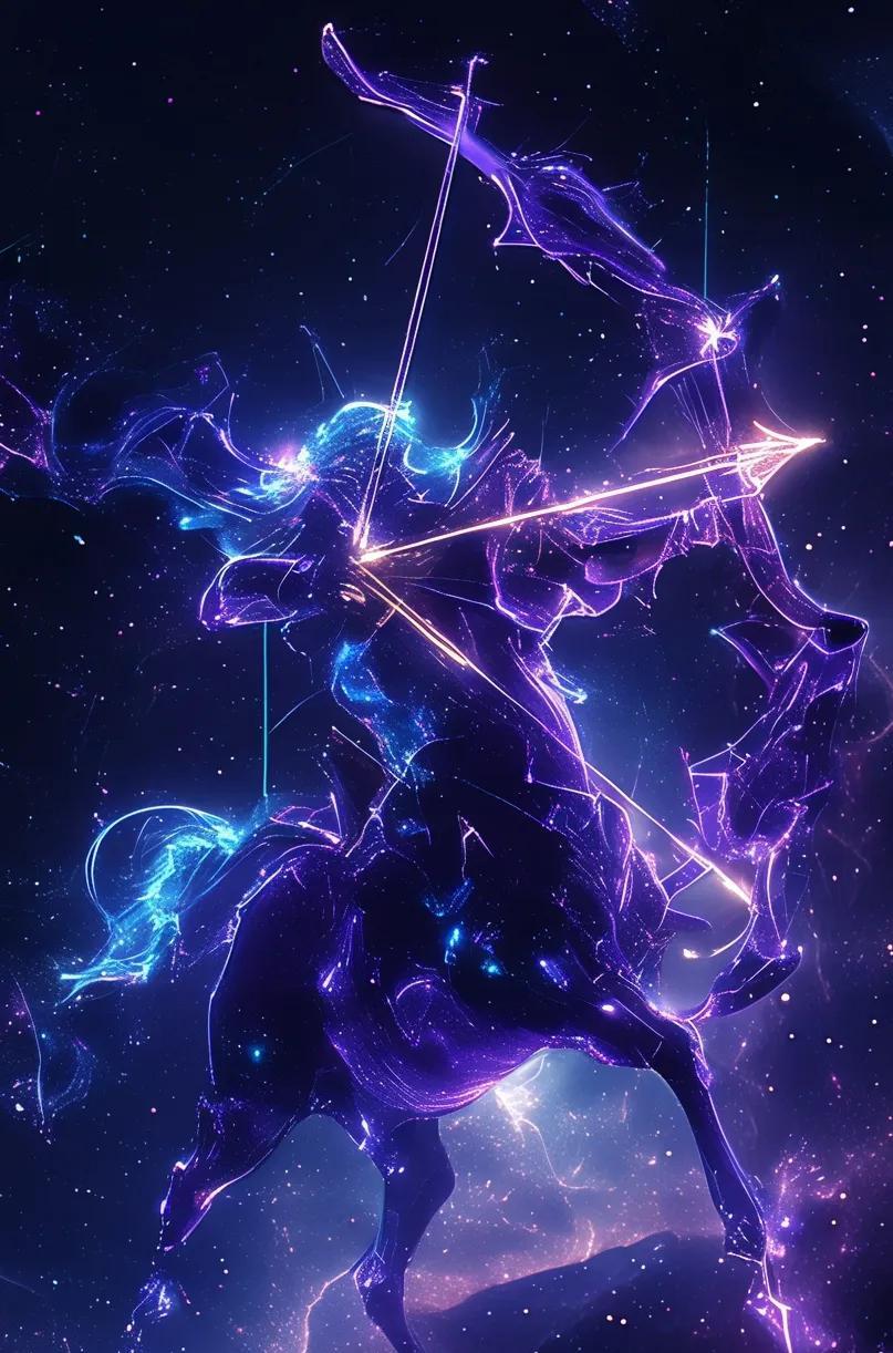 射手座（11.23-12.21），受木星守护，象征自由与探索。他们像自带阳光