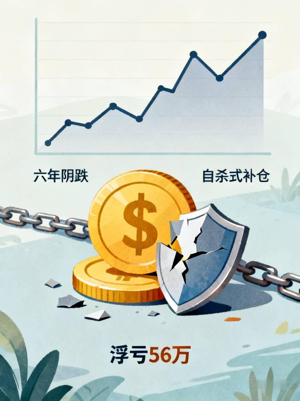 105元满仓杀进，幻想翻倍，结果等来的是六年阴跌。中间明明有过反弹回百元的机会，