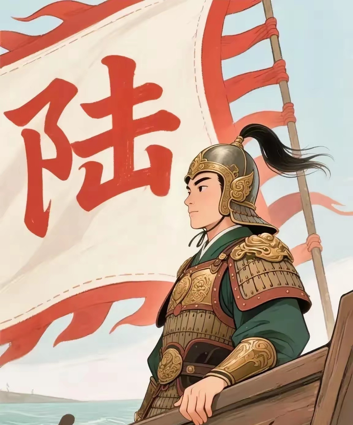 孙策攻陷庐江，把陆家几乎灭族，杀到最后，家主是6岁的陆绩，主持日常事务的是他12岁的侄子陆逊。尽管如