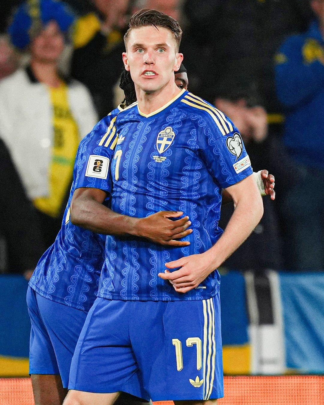 【牛掰！哲凯赖什帽子戏法】2026美加墨世界杯欧洲区预选赛附加赛半决赛，瑞典客场