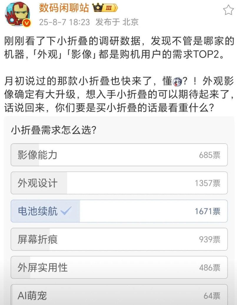 三星和苹果尴尬了，荣耀吊打友商！耀子哥小折叠要来了，据说电池是小折叠史上最大