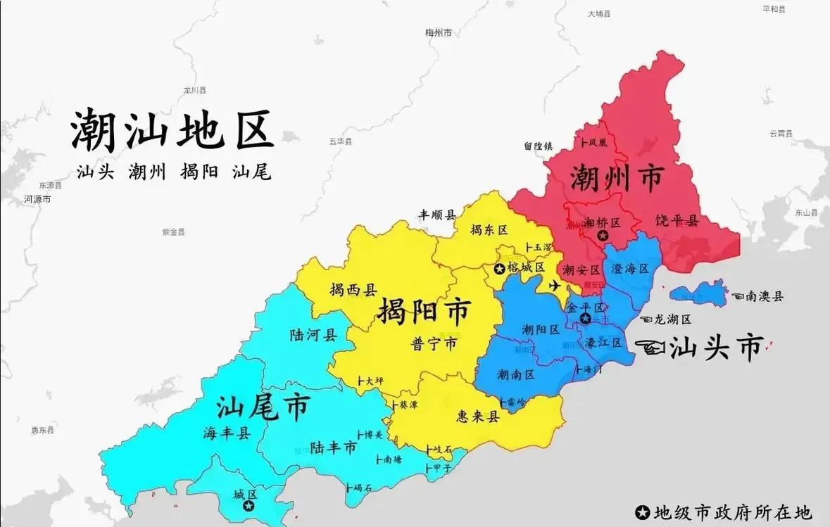 广东省的土地面积是17.89万k㎡，广东省划分为21个地级市，也是我国地级市比较
