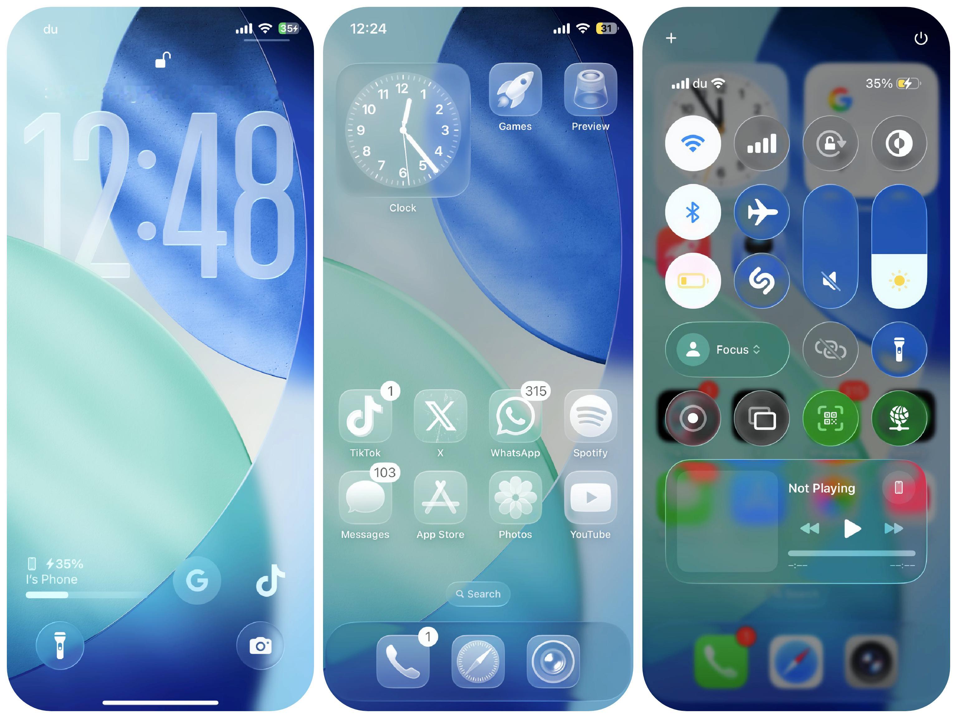 iOS26，全局引入液态玻璃视效设计，相机界面更简约，UX风格大变，你们觉得怎么