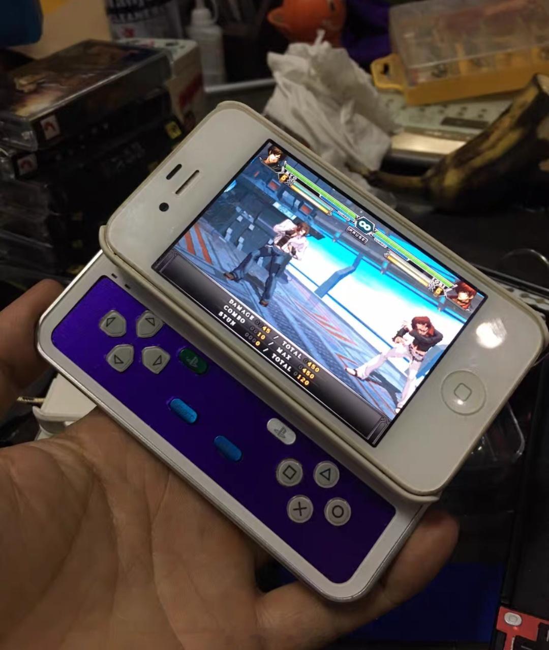 老旧iPhone4s先别扔，可以魔改成侧滑游戏机，这是大神手工制作的侧滑手机壳