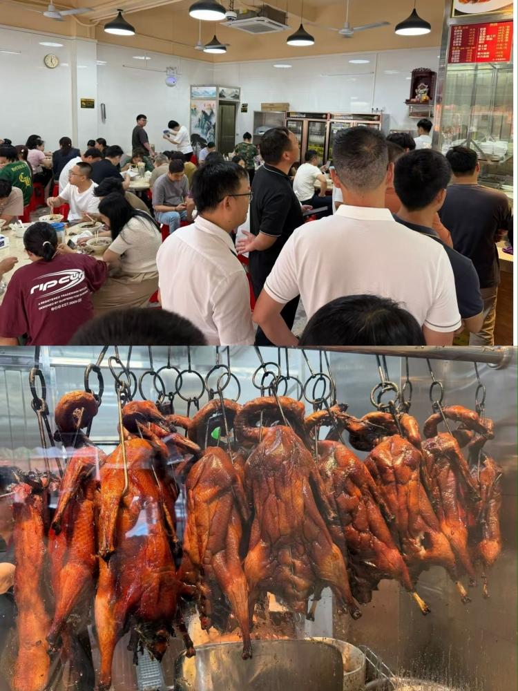 东莞有一条街道叫石井大道，不到1公里的街道上云集了七八家烧鹅店，但只有一家生意是