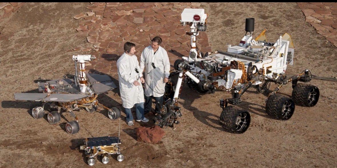 可视化的方式展现了NASA火星探测车的发展历程——从“旅居者号”（1997年，1