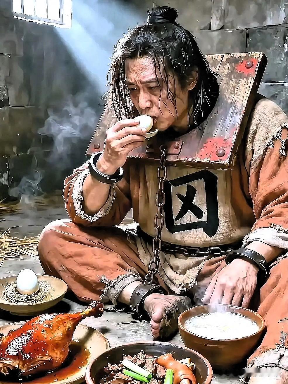 朱元璋处决女婿欧阳伦前，马皇后亲自去天牢送饭，发现女婿囚服袖口里绣着三个字，她看