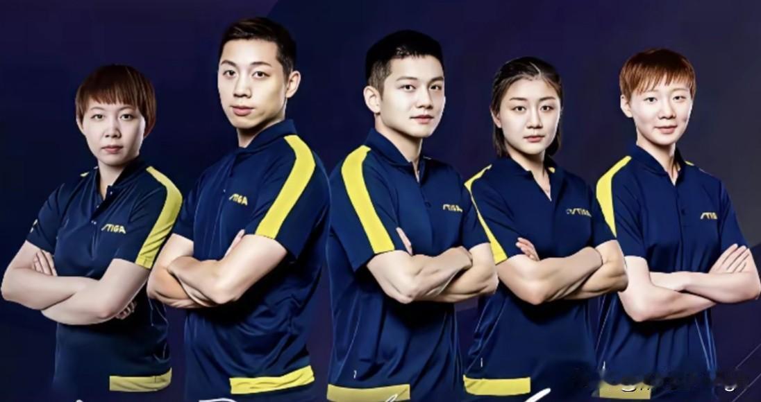 这张五位运动员的照片拍的太赞了！朱雨玲、许昕、樊振东、陈梦、王曼昱这几位运动