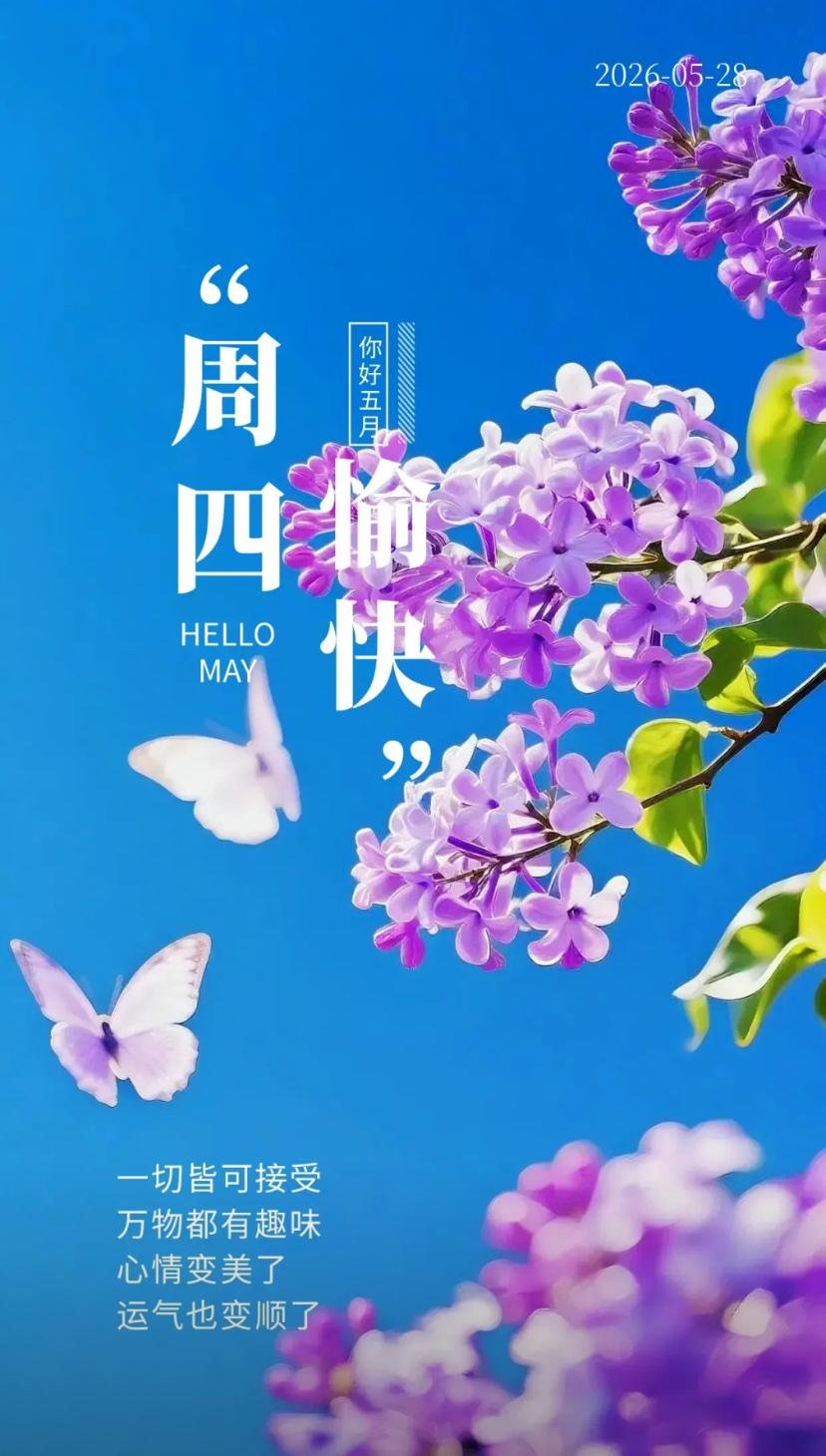 夏晨问安，常存惦念人安乐，久伴温情路坦平。2026./5.28.[玫