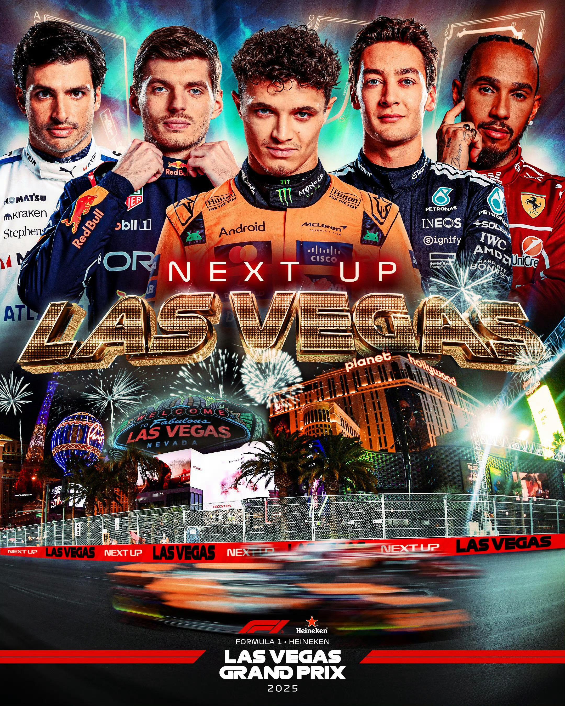 2025赛季F1第22站~拉斯维加斯大奖赛🇺🇸⏰比赛时间（北京时间）11月