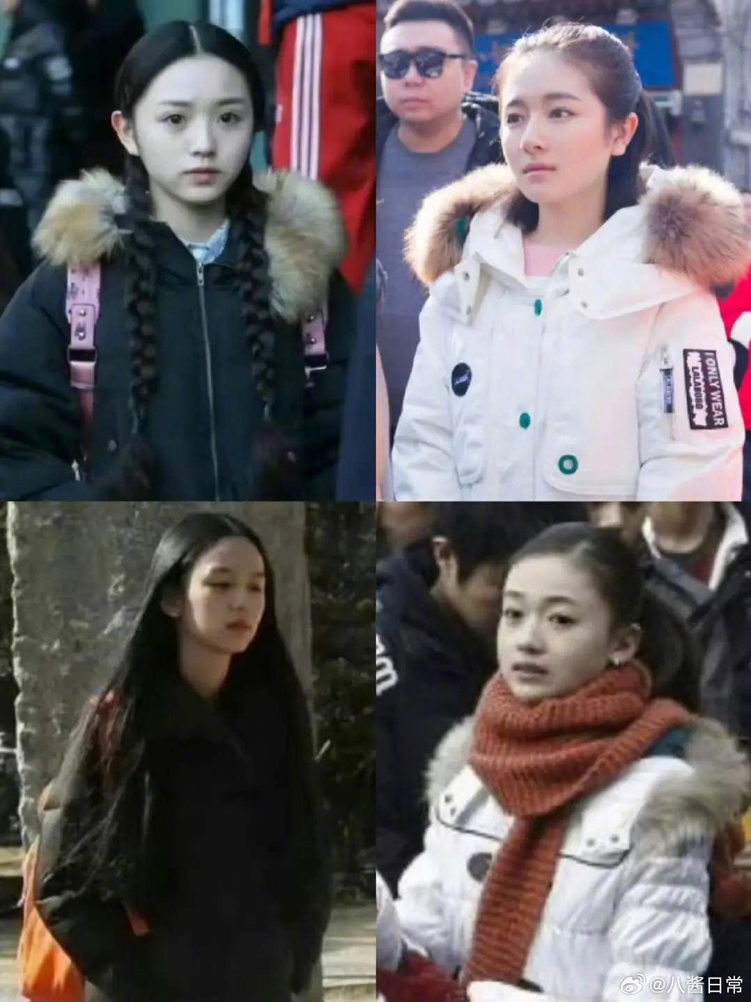 女明星艺考时的素颜照​​​