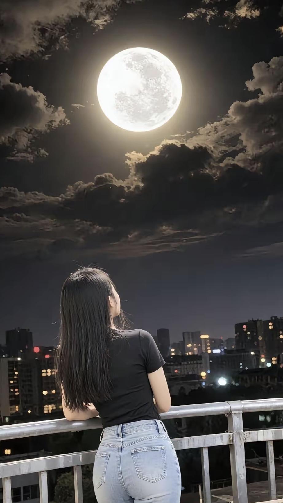 中秋的月色漫遍山河，温柔又静谧。才忽然懂得：月亮是夜的邮差，把游子的思念悄悄寄