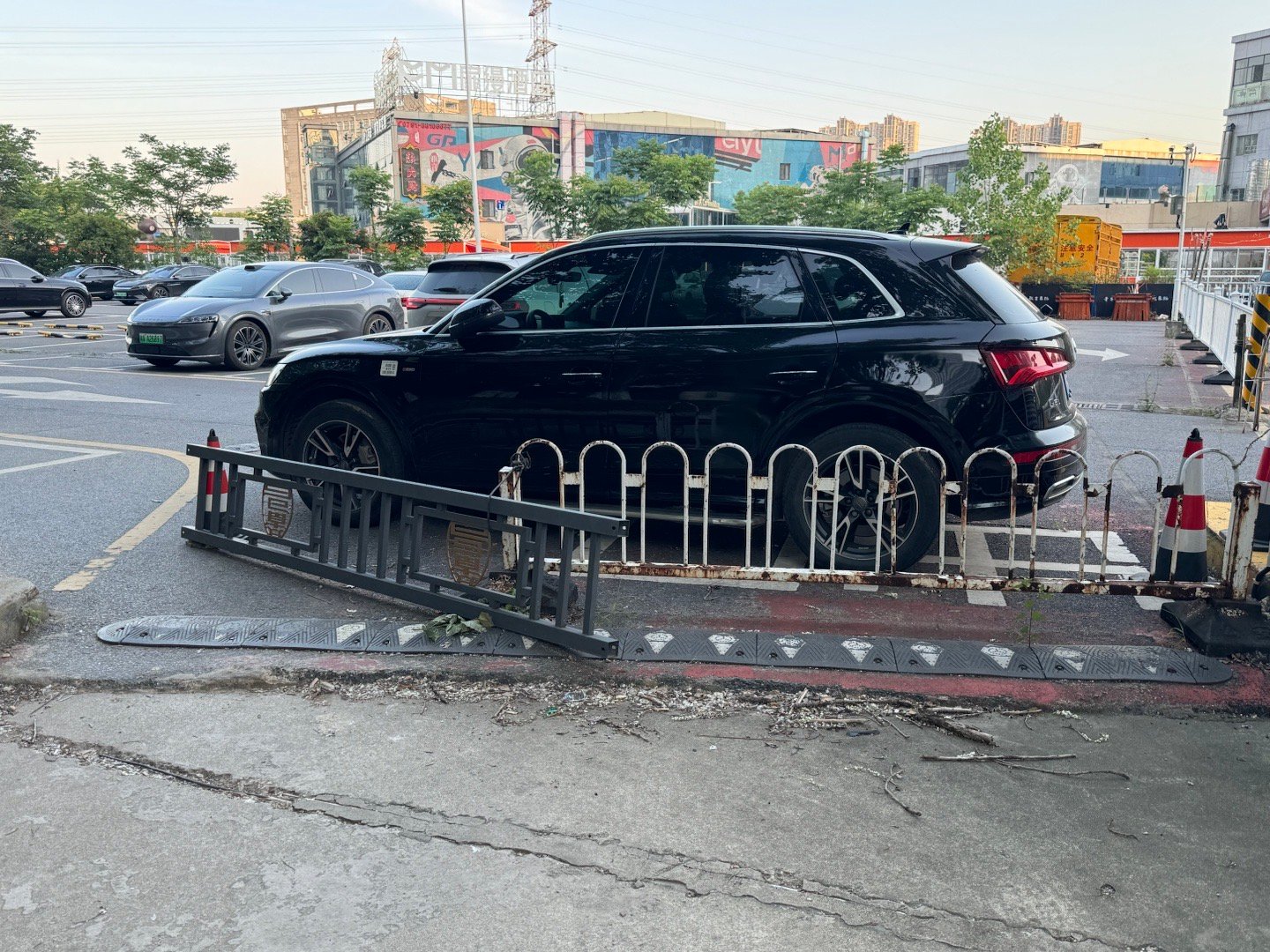 这车为啥要停在这里，停车场这么多位置[笑着哭]​​​