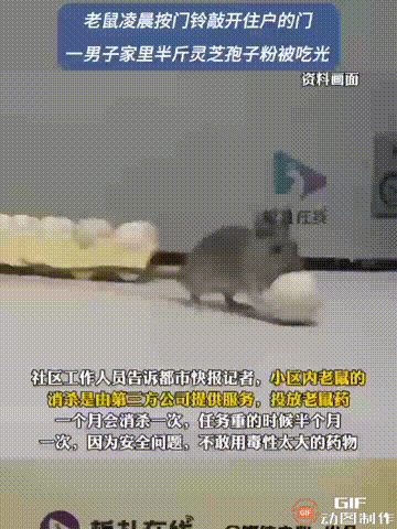 浙江杭州一处小区内，凌晨3点多的时候，一名女子正在睡觉，谁料外面的门铃突然响个不