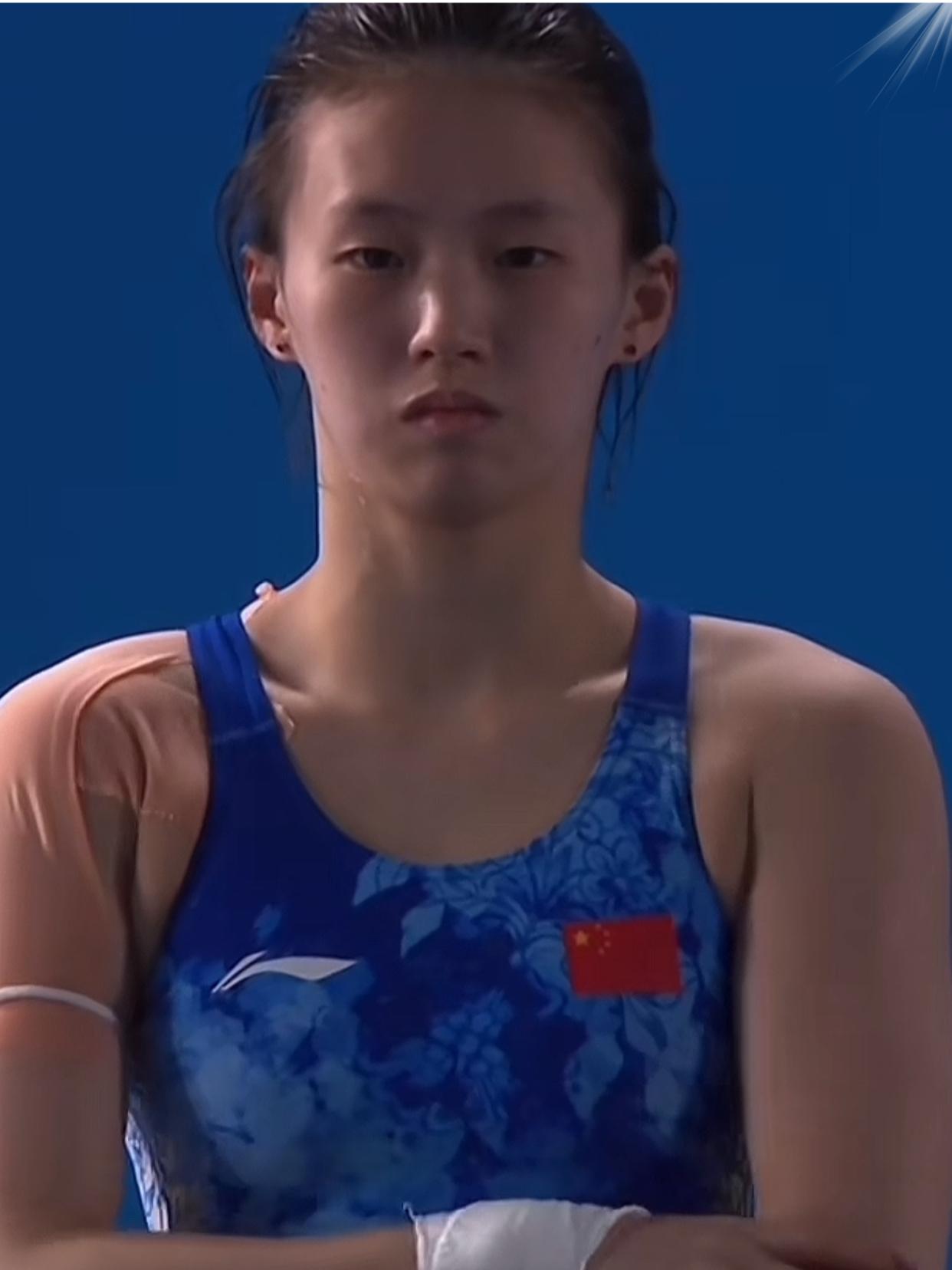 一步之遥！金牌都要进兜里了。陈芋汐却失误了！陈芋汐这场决赛。赢得惊险