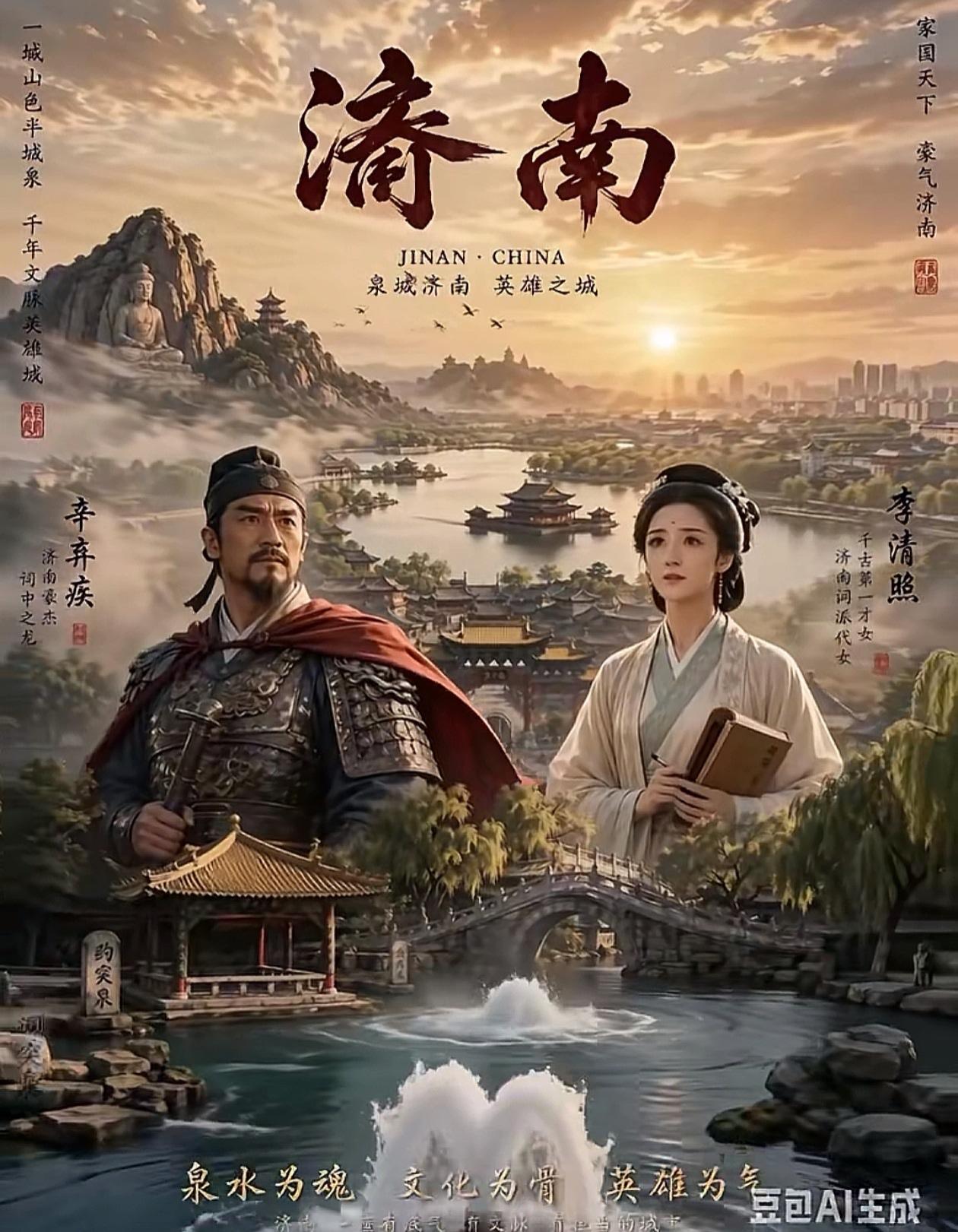 这才是济南，就这俩人往这一站，文坛、武坛不都得得让济南三分。济南二安，一个是文武
