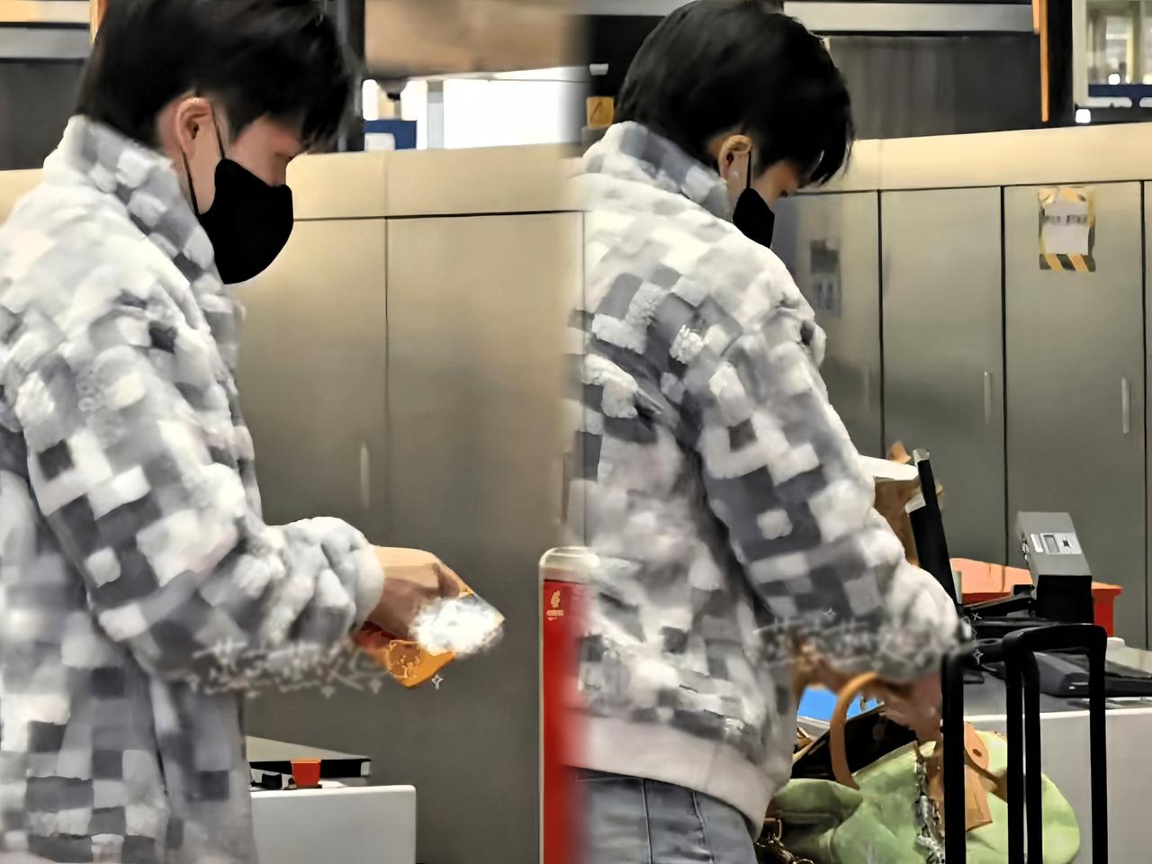 头哥的“冠军黄”小皮夹又上线了！机场出发去成都，一眼就瞅见这个用了超久的小