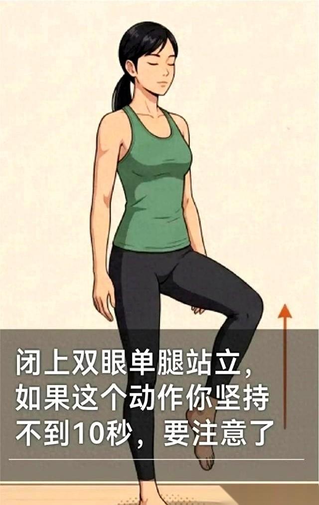 那个七十岁的老师傅闭着眼睛抬起一条腿，站了整整两分钟。旁边那个练了三个月深蹲的