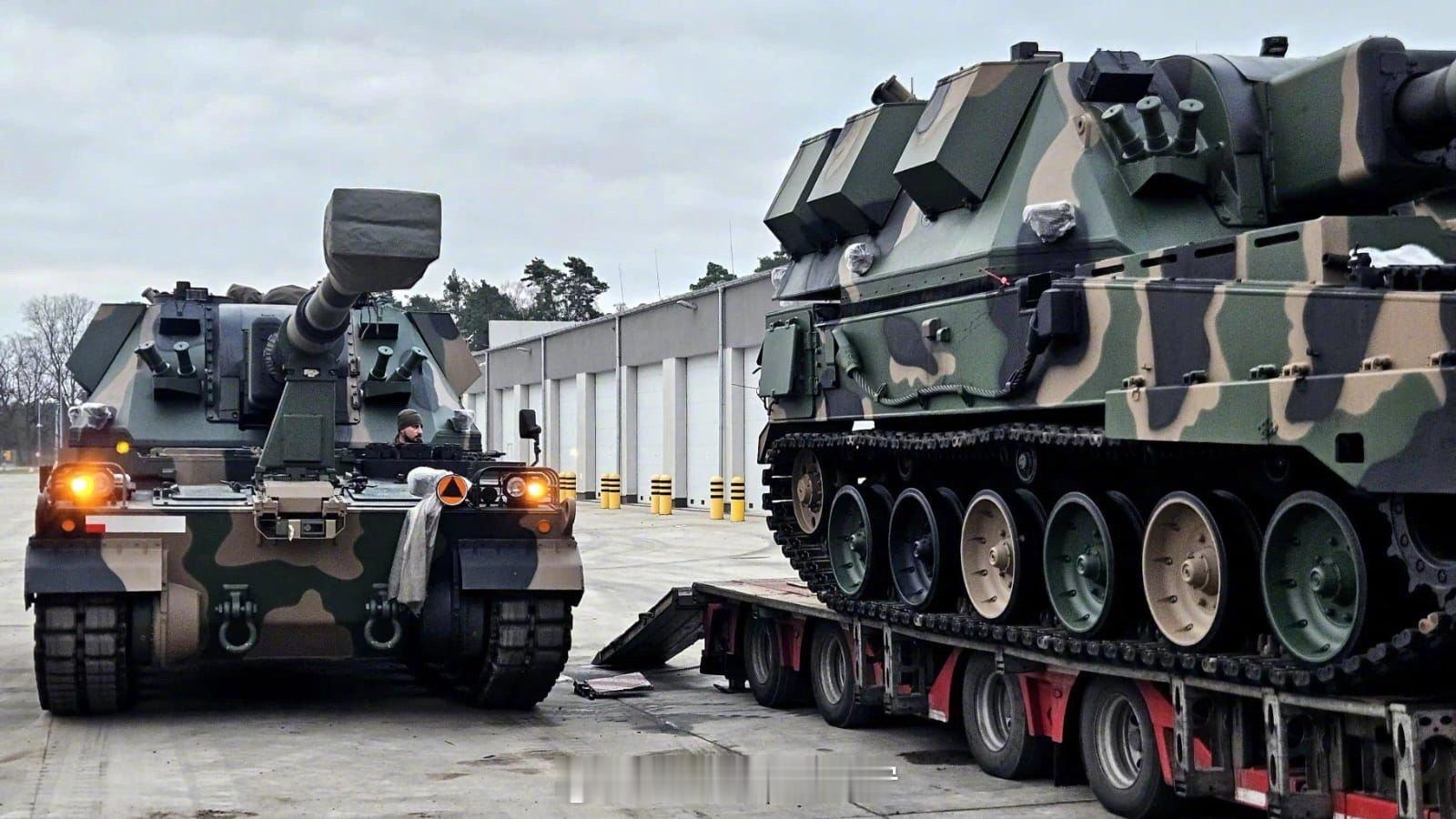 烽火问鼎计划波兰首款新型改进型自行履带式榴弹炮AHS“螃蟹”M1采用了全新的迷