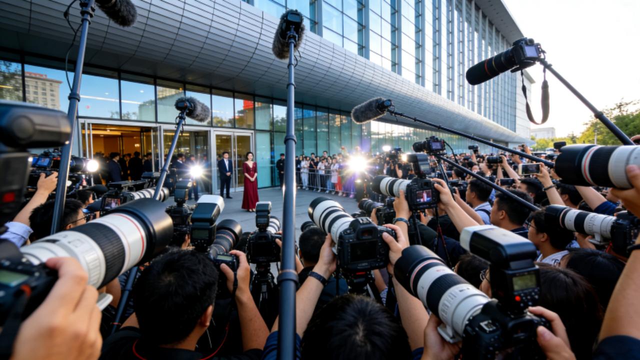 春晚彩排外场变“打鸟”大赛！长枪短炮围堵央视，马年路透藏满泪点与惊喜“咔嚓