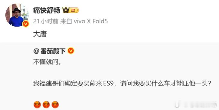 对于这张截图，我就点评两个字，KO！蔚来ES9大唐