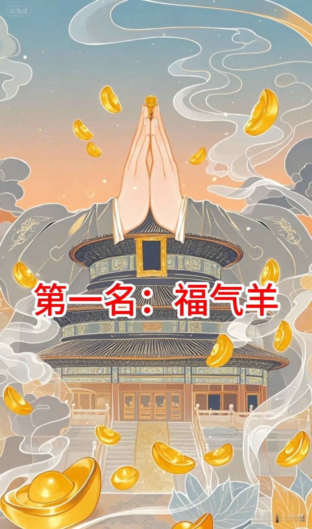 生肖羊，你可真是有福气的人，你遇到的事都能圆满解决，你遇到的人都是你的贵人