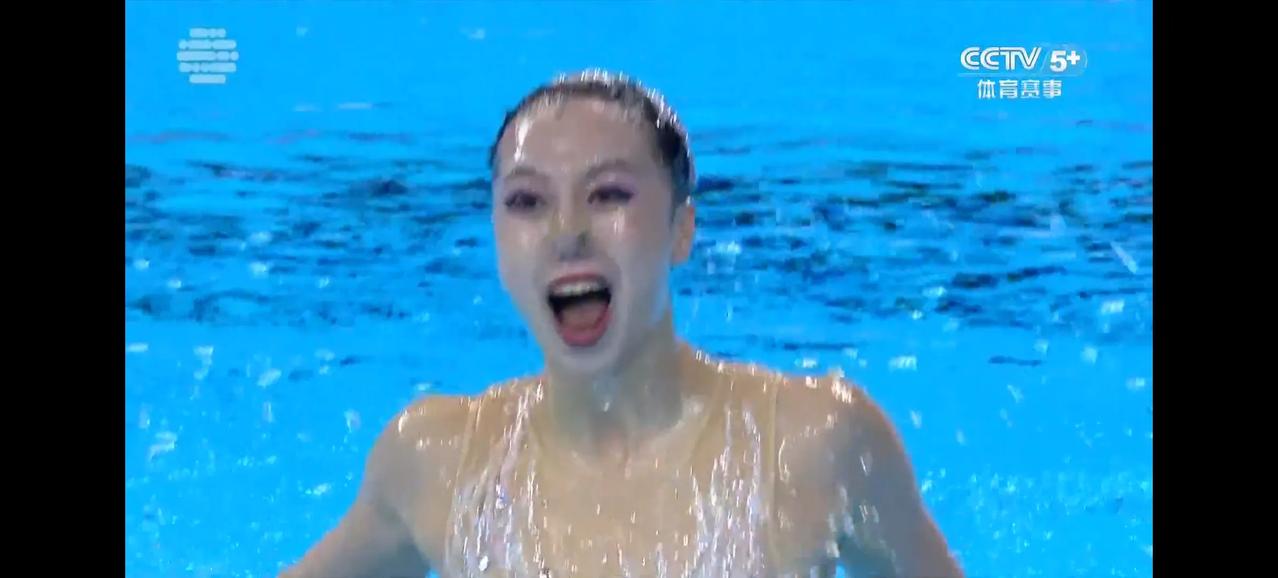 2025游泳世锦赛中国队首金来了！花样游泳女子单人技术自选决赛，中国选手徐汇妍以