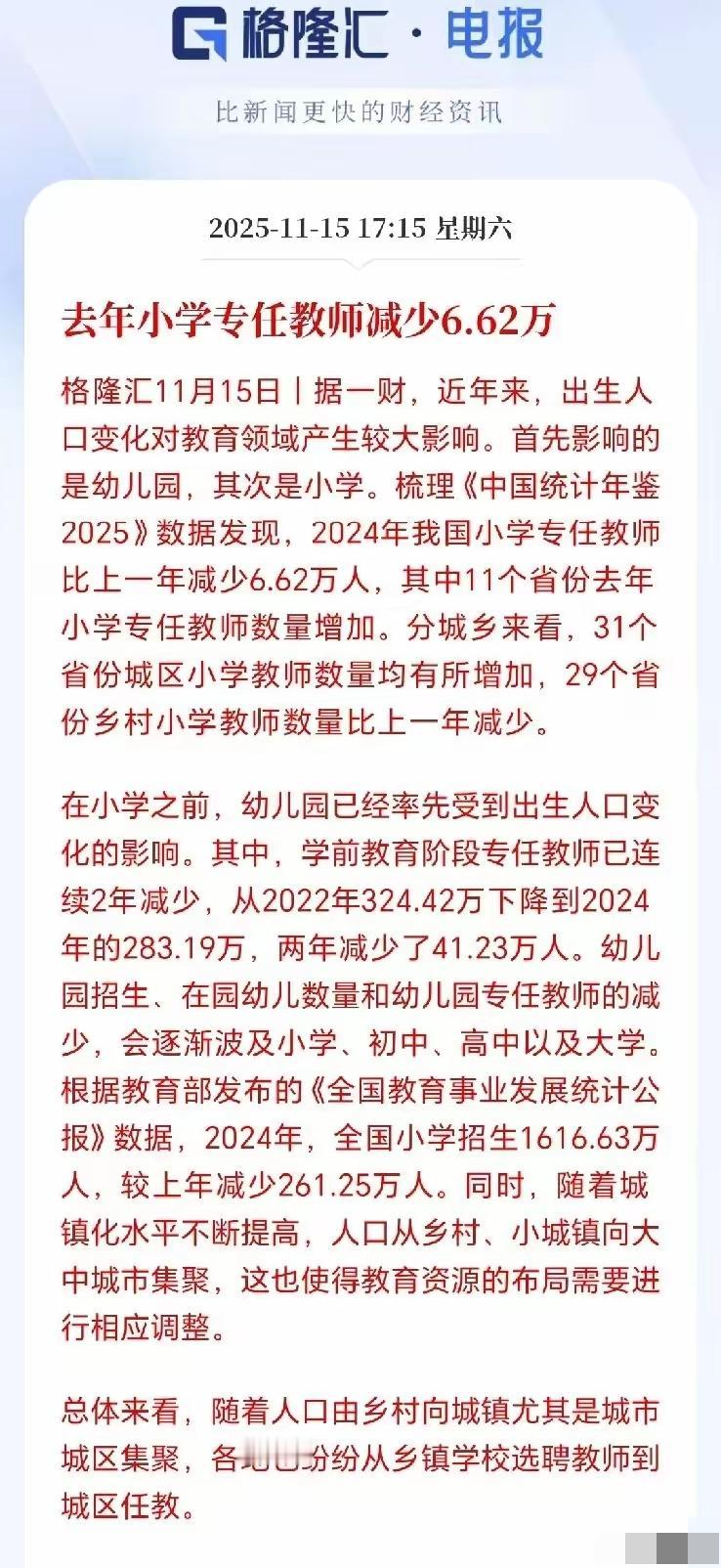 人口冲击波比想象中猛！幼儿园先“降温”，小学初中也快了？谁能想到，人口变化