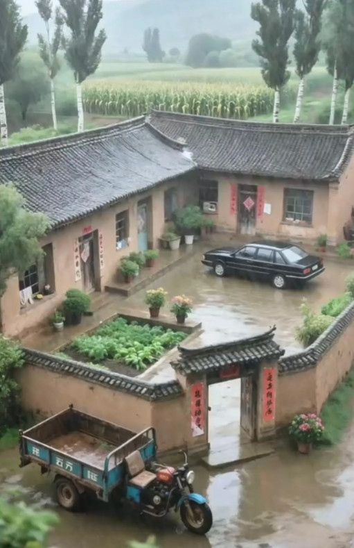 一张老照片，那时候农村有钱的人