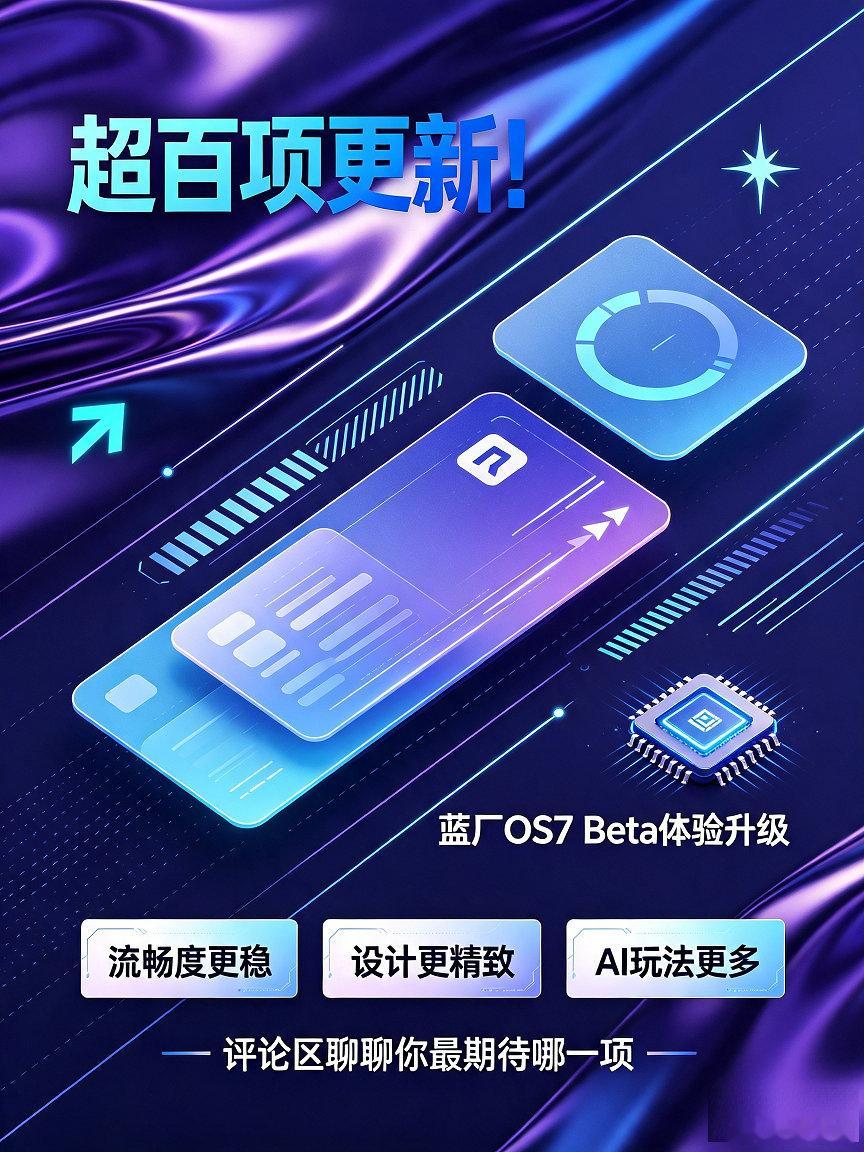 蓝厂OriginOS7Beta内测终于分批推送啦✨这次直接堆出上百项改动，